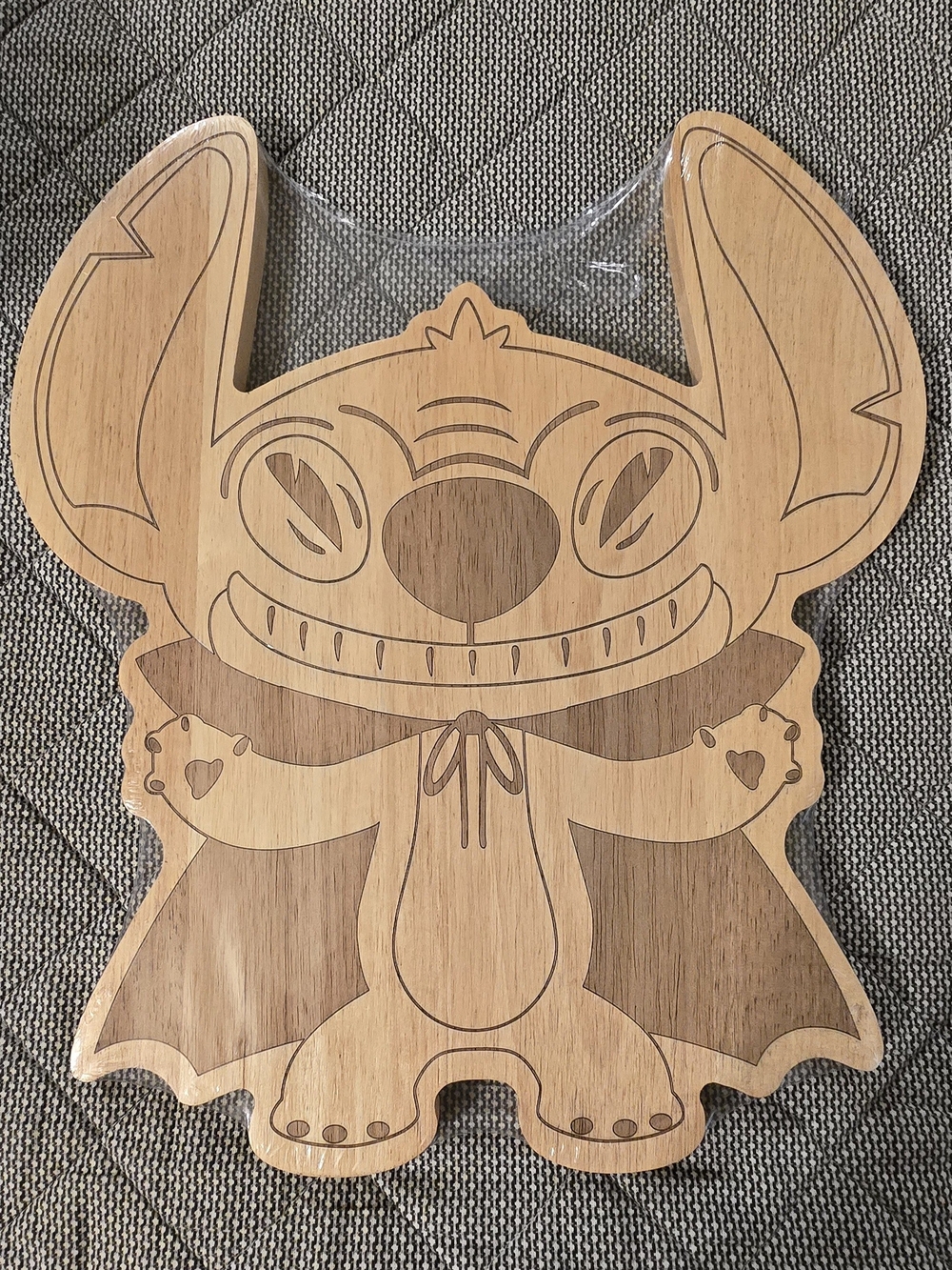 Wooden Stitch Character Cutting/Display Board - Natural Wood Tones